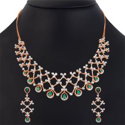 Alluring 14KT Rose Gold Astra Jewellery Set