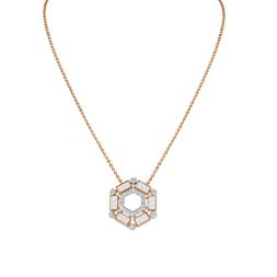 Pretty Diamond and Mother of Pearl Desired Necklace