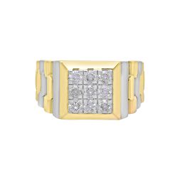 Men's 2-toned Diamond Finger Ring