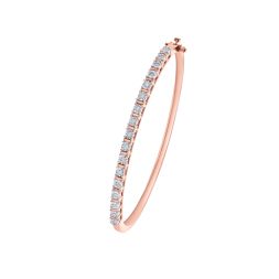 Gleaming Diamond and Rose Gold Bracelet