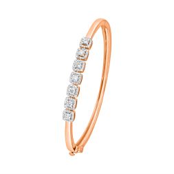 Spangled 14KT Rose Gold and Diamond Bracelet