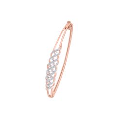 Sparkling Diamond and 14KT Rose Gold Bracelet