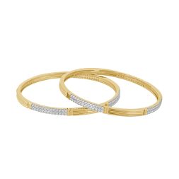 Contemporary Design Diamond Bangle