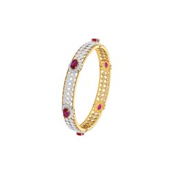 Intricate 14KT Yellow Bangle