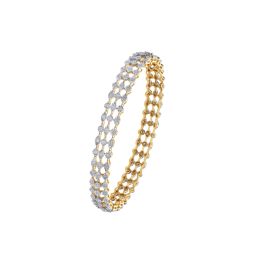 Brilliant 14KT Yellow Gold Bangle