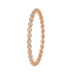 Contemporary 18KT Rose Gold Bangle