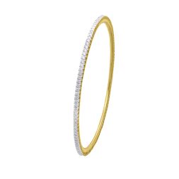 Stunning Diamond Bangle in 18KT Yellow Gold