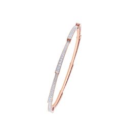 Trendy 18KT Rose Gold Bangle