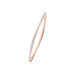 Stunning Rose Gold and Diamond Bangle