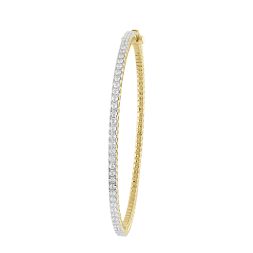 Delicate 18KT Yellow Gold Diamond Crown Star Bangle