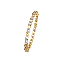 14KT Yellow Gold and Diamond Bangle