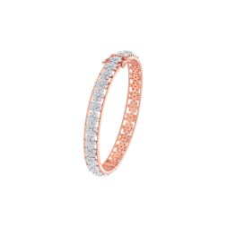 Dewdrop Diamond Bangle in 14KT Rose Gold