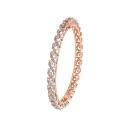 Versatile 18KT Rose Gold Bangle