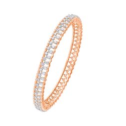 Diamond Bangle in 18KT Rose Gold