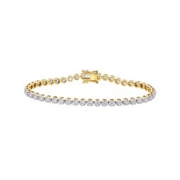 Radiant 18KT Yellow Gold Crown Star Bracelet