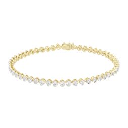 Dazzling Yellow Gold Crown Star Bracelet