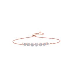 Glamorous Diamond Bracelet in Circular Design