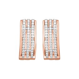 Ethereal Diamond Earrings in Rose Gold