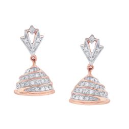 Brilliant 14KT Rose Gold Earrings