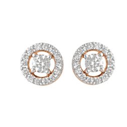 Enchanting Rose Gold and Diamond Earrings