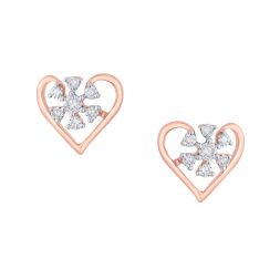 Floral Earrings in 14KT Rose Gold