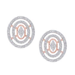 Gorgeous Diamond Circular Earrings