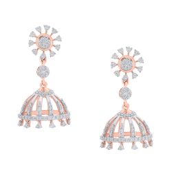 Gleaming 14KT Rose Gold Earrings