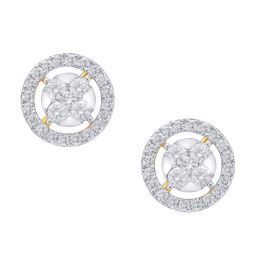 Glamorous Diamond Stud Earrings