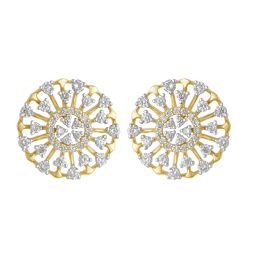 Fascinating Diamond Earrings in 14KT Yellow Gold