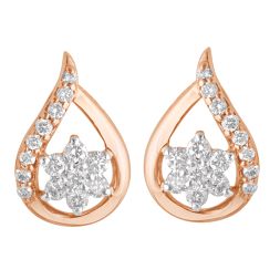 Radiant 14KT Rose Gold Earring Set