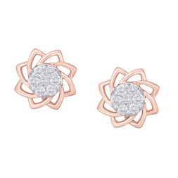 Floral Diamond Studs