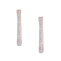 Exquisite Diamond Earrings in Rose Gold