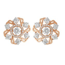 Creative 14KT Rose Gold Earrings