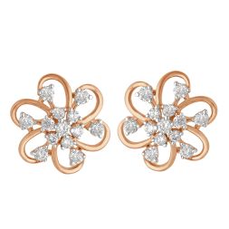 Resplendent Rose Gold Earrings