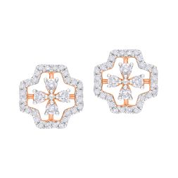 Stylish Earrings With Diamonds