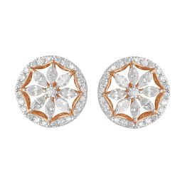 Elegant 18KT Rose Gold Earrings