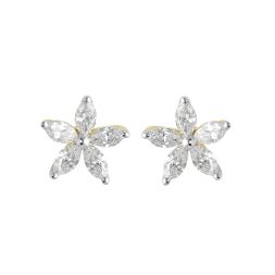 Stunning Yellow Gold and Diamond Earrings