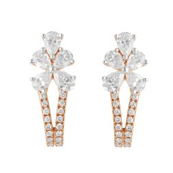 Graceful 18KT Rose Gold Earrings