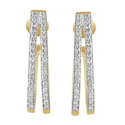 Gorgeous 18KT Yellow Gold Desired Earrings