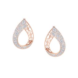 Dazzling Rose Gold and Diamond Desired Earrings