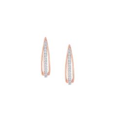 Delicate Diamond Earrings in Rose Gold