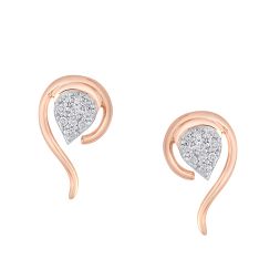 Sleek Rose Gold Studs