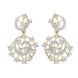 Diamond Earrings in Exquisite 14KT Rose Gold