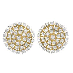 Ethereal Diamond and Yellow Gold Earrings