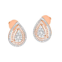 Glitzy Diamond Earrings