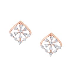 Shimmering Rose Gold Earrings