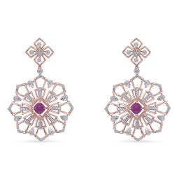 Lustrous Diamond Earrings