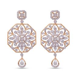 Vintage Inspired Diamond Earrings