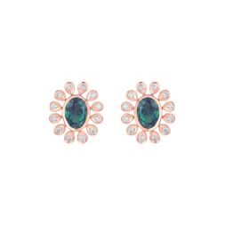 Exquisite 18KT Rose Gold Earrings