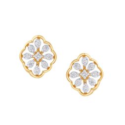 Dazzling Earrings in 18KT Yellow Gold